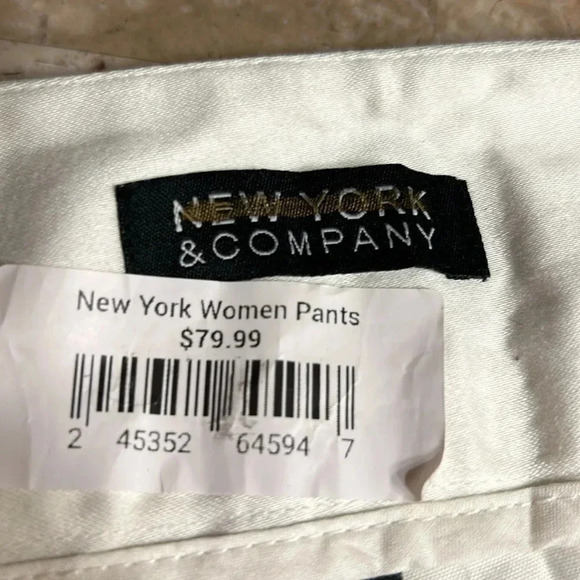New York & Co pants ,white thicker classic straight, size 8 P  and sz  6P & 10P, - Picture 15 of 16